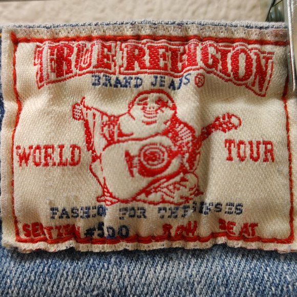 Distressed True Religion brand jeans size 27 - Picture 4 of 7